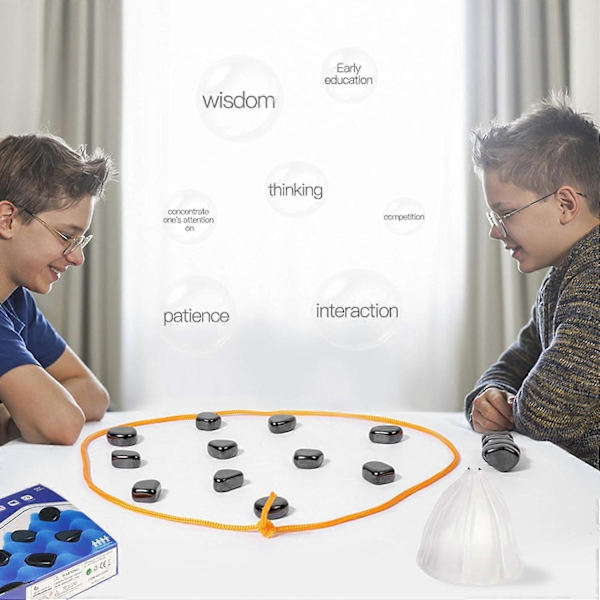 Magneettinen Shakkipelit, Magneettinen Shakkilauta Magneettiset Kivipelit Narulla, Magneettilautapeli, Magneettinen Shakkistrategiapeli, Perhejuhlat Pelit-Perfet
