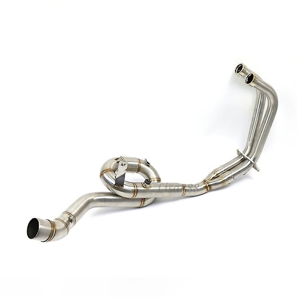 51mm Motorcykel Udstødning Mellemrør og Forreste Forbindelsesrør Komplet System Kompatibelt med Yamaha YZF R25 R3 MT03 MT-03 Slip On Rustfrit Stål-Perfet B