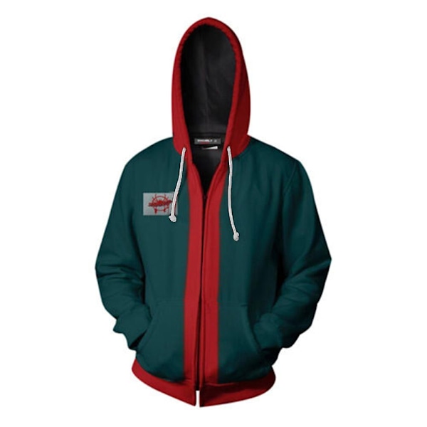 Into The Spider-verse Spider-man Hoodie Mænd Voksne Miles Morales Halloween Cosplay Kostume Jakke Frakke-Perfet XL