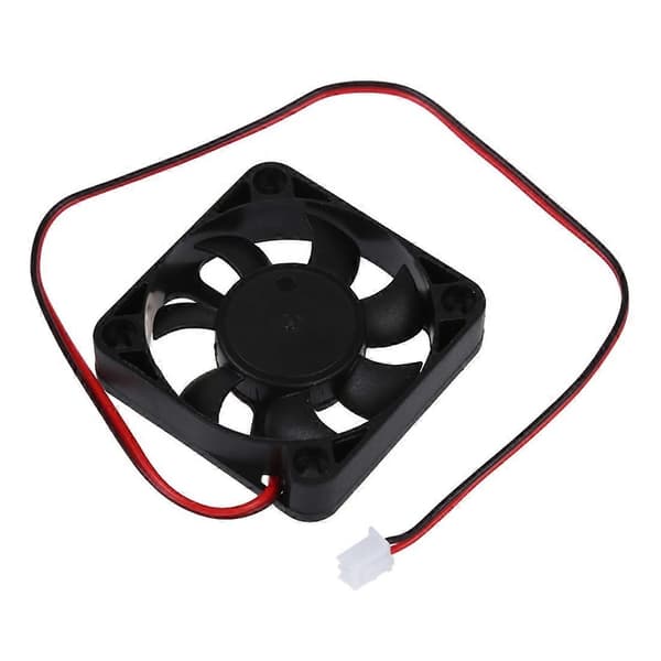 DC 12V 2-benet stik børsteløs køleventilator 50mm x 50mm x 10mm-Perfet