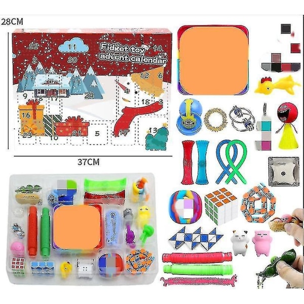 Jul adventskalender Present Fidget Toys Stress Relief Fidget Toy Blind Box Barn 9