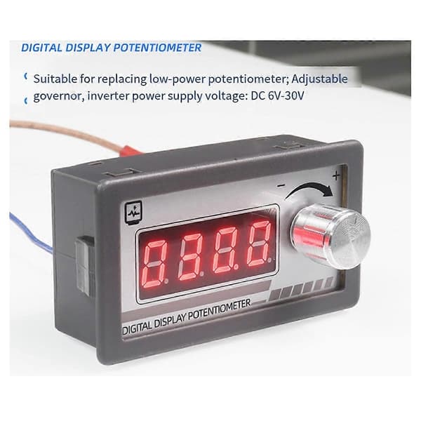 Digitalt displaypotensiometer variabel resistor 10k motstandssignalsimulator for hastighetskontroll - Perfet