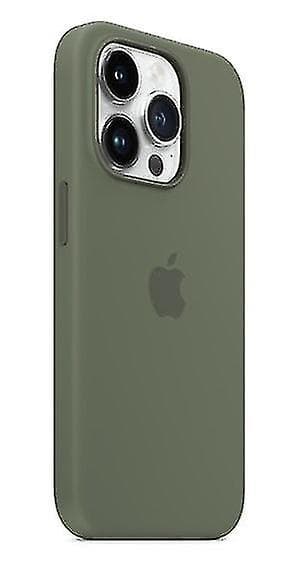 Silikon Telefondeksel Kompatibelt med Iphone 14pro-Perfekt Olive