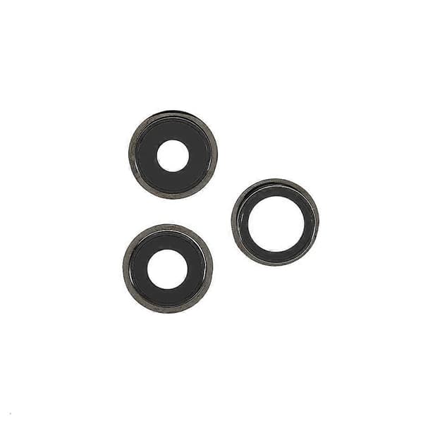 Kompatibel med iPhone 13 Pro/13 Pro Max 1 Set Bakre Kamera Lins Ring Skydd med Glaslins (utan Logotyp)-Perfet Black