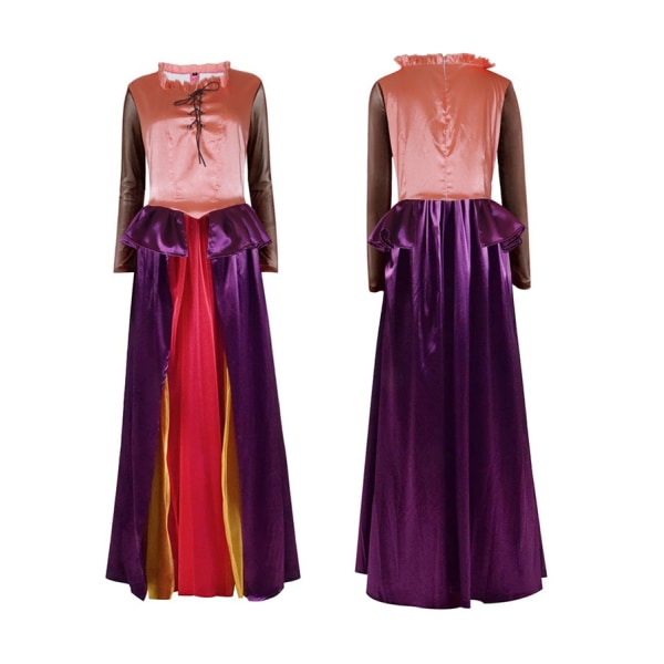 Witch Al's Crazy2 -asu Keskiaikainen Halloween Role Cosplay -vaatteet - Perfet purple dress L