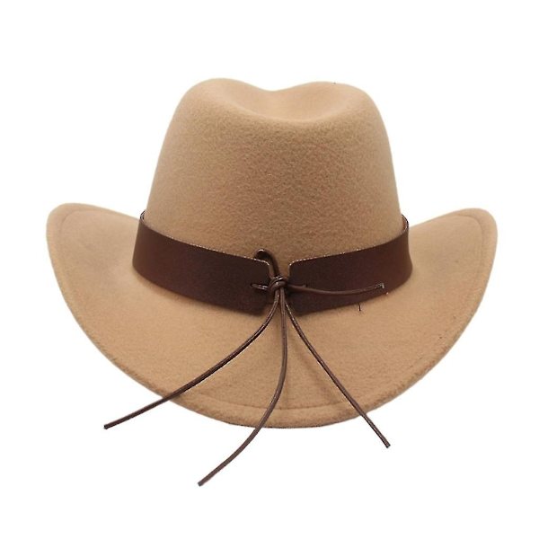 Tibetansk Cowboy Hat til Kvinder og Piger - Perfekt til Fotoshoot White