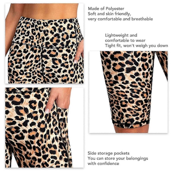 Sukellushortsit Naisille - Vähentää Hankausta, Kevyet, Pehmeät, Ihoystävälliset, Lyhyet Uimahousut Surffaukseen - Täydelliset Leopard Print 2XL