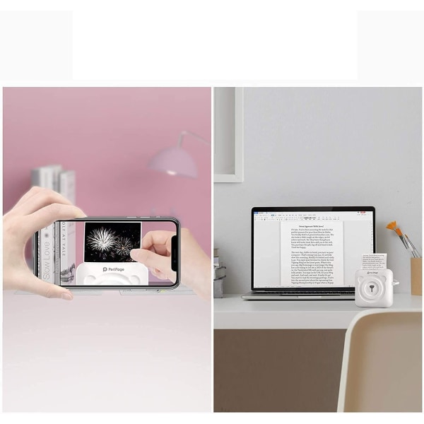 Miniskriver, mobil fotoskriver, for smarttelefon multifunksjonsenhet - Perfet
