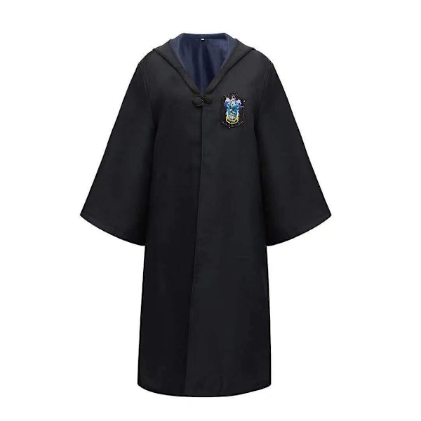 7-delad magisk trollkarl Harry Potter Cosplay-klänning upp kappa mantel Hogwarts skoluniform - Perfekt 1Pcs Blue Kids 155