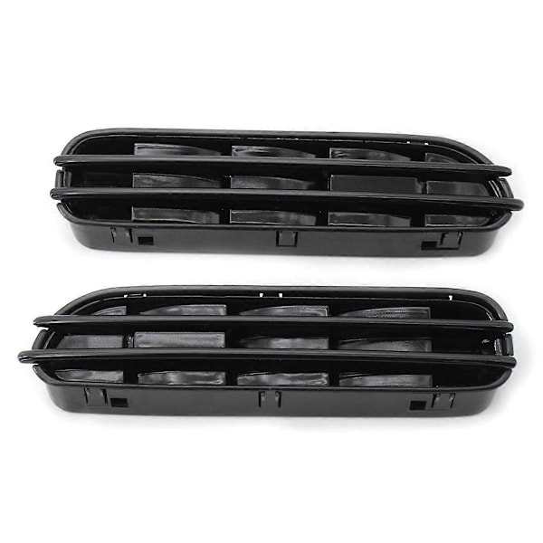 1 par bil sidevinge luftstrøm ventiler grill kompatibel med E60/E61 E39 M5 blank svart-Perfekt
