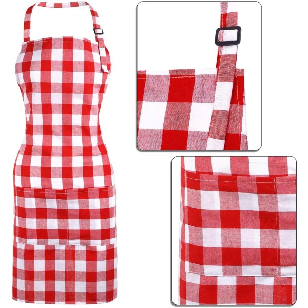 2 kpl Chef suit Chef hat Set aikuisille Baker esiliinahattu - Perfet