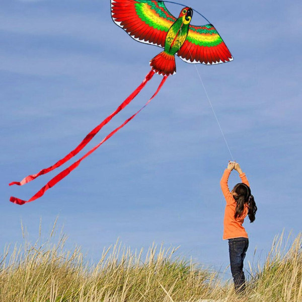 Flying Kite String Drake Med Plasthandtag - Perfet