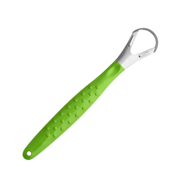 Tongue Cleaner Scraper Dental Care Oral Hygiene Mouth St - Perfet Green