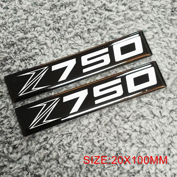 Kompatibel med Kawasaki Grøn Sticker 3d Logo Mærkater 3 D Z800 Z750 Z900 Z1000 Z650 Z400 2019 2020 2021 2022-Perfekt Z750 White