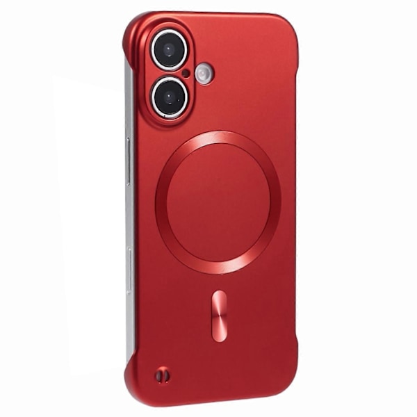 Til iPhone 16 Plus Cover, Kompatibel med MagSafe Hård PC Rammeløs Telefon Cover - Perfekt Style F