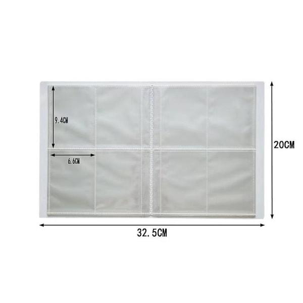 Football Star Card Album - 240 stk. Star Card Box Collection Album Book Folder -- Perfet Blue