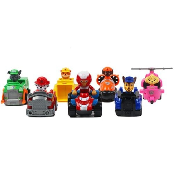 Paw Patrol -ajoneuvo 9 hahmolla, 35 * 20 * 5 cm - sininen - Perfet