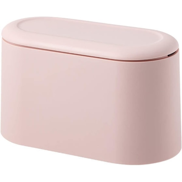 Mini skraldespand bord med låg i soveværelset skraldespand (pink) - Perfet