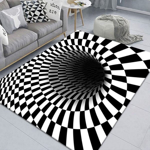 3D Horror Home Matto Klovni Trap Visuaalinen matto Makuuhuoneen lattia Ma - Perfet E
