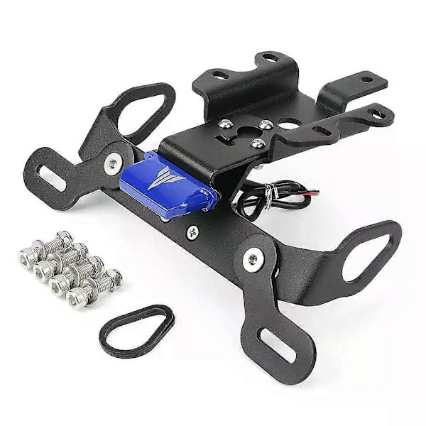 Gælder for MT07 nummerpladeholder kompatibel med YAMAHA MT-07 FZ-07 2014-2024 YZF R7 2021 Motorcykel Hale Tidy Bagskærm Eliminator-Perfet Blue