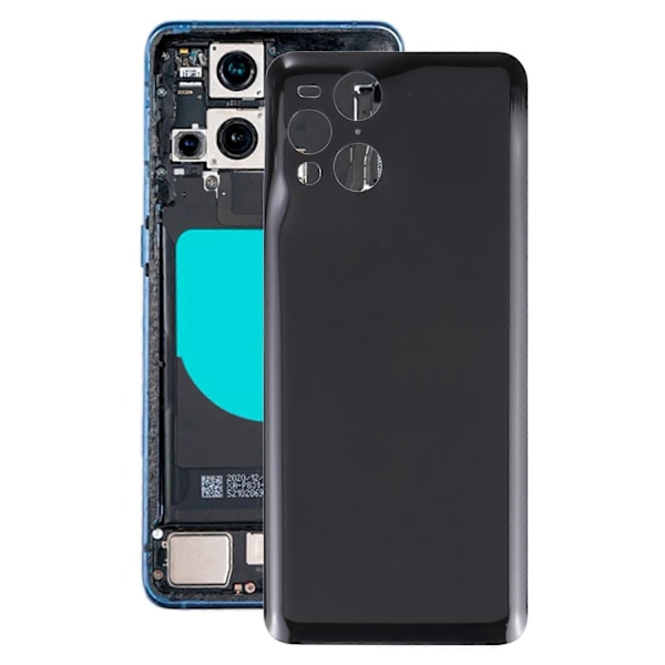 til OPPO Find X3 Pro/Find X3 Batteri Bagcover - Perfekt Black