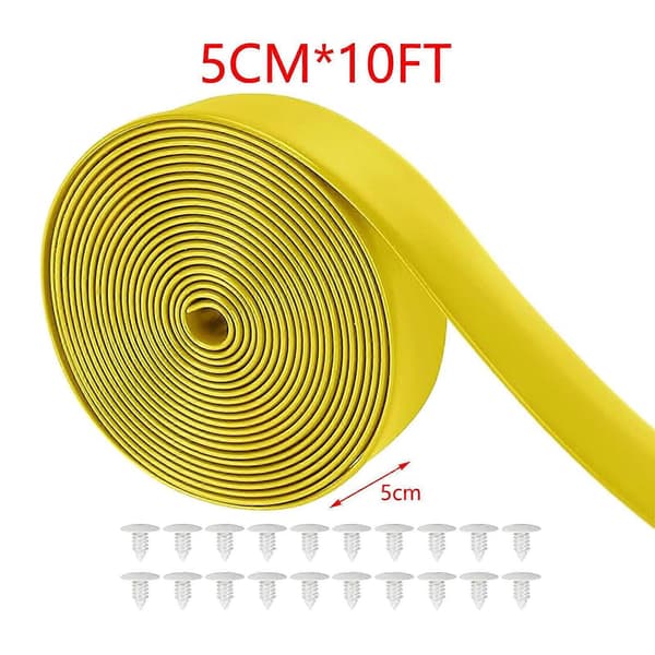 Vinylstropper til reparation af terrassestole DIY Reparationsstropper til havestole Sort-Perfet Yellow