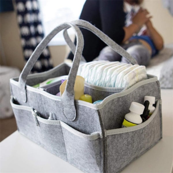 Babyservietter Bag Caddy Spedbarn bleie Organizer Basket Nurse - Perfet 1