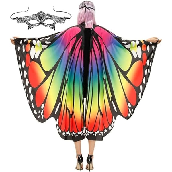 Butterfly Wings Kostume Voksen Halloween Butterfly Cape - Perfet