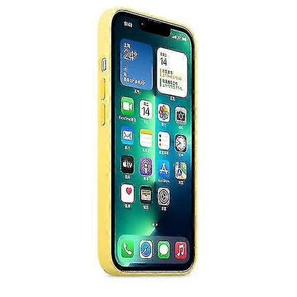Silikonikuori Magsafe-yhteensopiva Iphone 13 Pro -puhelinkuorelle - Täydellinen Lemon Zest