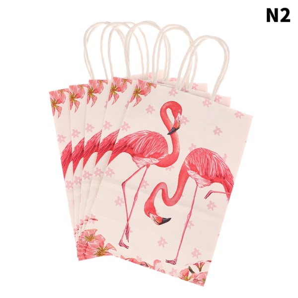 5 Flamingo lahjakassia Hawaii Party Flamingo pussit kahvoilla - Perfet N2