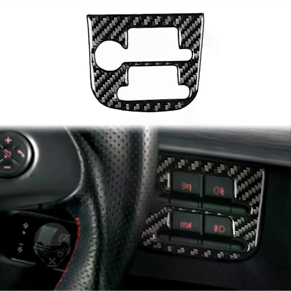 Yhteensopiva Alfa Romeo 159 2005- Real hiilikuitu keskikonsolin suojus tarra vaihdepaneelin koristetarra auton sisätilan lisävarusteet - Perfet Headlamp switch RHD
