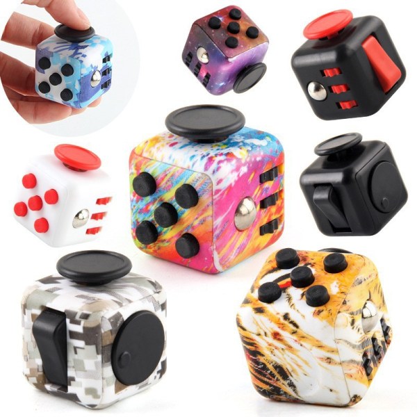 Fidget Toys-kube Dekompresjonskuber for avlastning av voksne barn A2