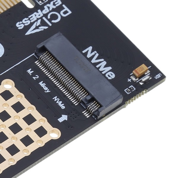 M2 till PCIE x16 Adapterkort Pci-e till m2 Converter Riser NVMe SSD Adapter m2 M-Key PCI-Express 3.0 Support 2230-2280- Perfet