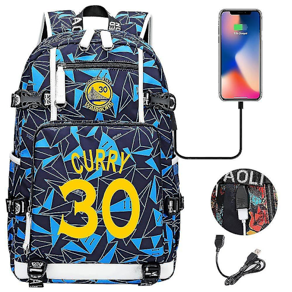 Golden State Warriors Stephen Curry nr. 30 Usb Skole Taske-Perfet style 1