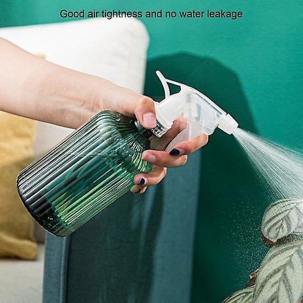 Sprayflaska Vattentät Halkfri Plast Stor Kapacitet Växtsprejflaska för Inomhusbruk - Perfekt mint green