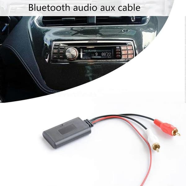 2 stk. trådløs Bluetooth-modul for bil, musikkadapter RCA AUX-lydkabel Universal 2RCA-grensesnitt Bluet-Perfet