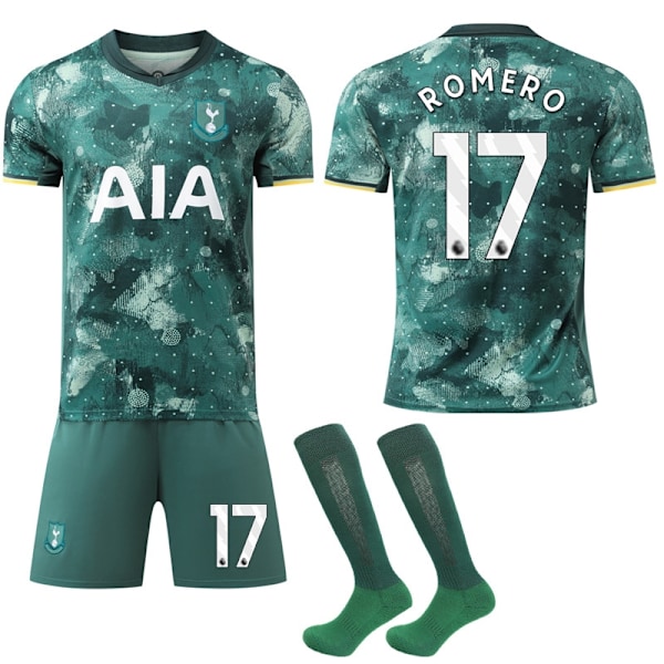 Tottenham Hotspur bortaställ 2024-2025 för barn och vuxna nr 17 ROMERO- Perfet 28