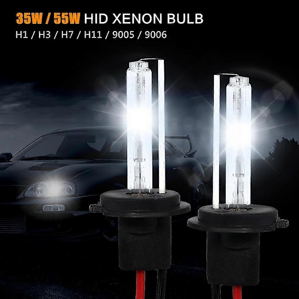 2 kpl 35W auton xenonvalot 55W HID-polttimo ajovalo 12V H1 H7 H11 9005 9006 4300K 6000K 8000K 12000K Auto Head-Perfet 6000K Cold White-H11 55W