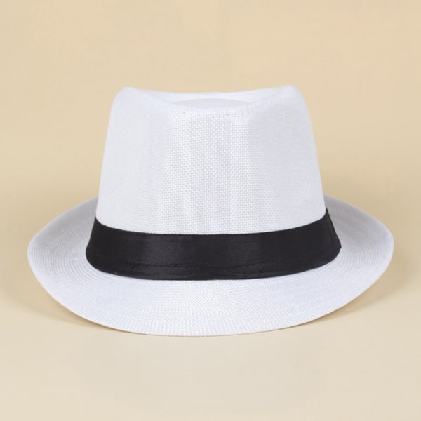 Retro hat til mænd med bred skygge Vintage kasket udendørs bowlerhatte - Perfet Black