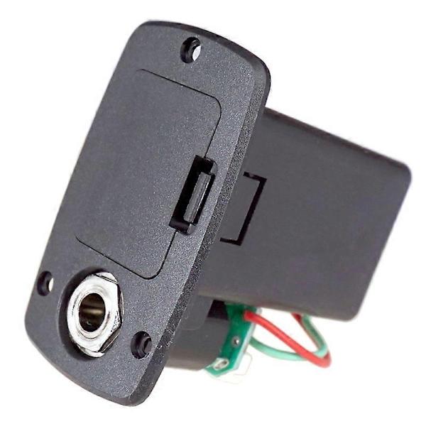 ABS 9V Batterilåda för Gitarr Pickup Kompatibel med Elektrisk Akustisk Gitarr Bas Förvaringsskydd Ersättning - Perfet