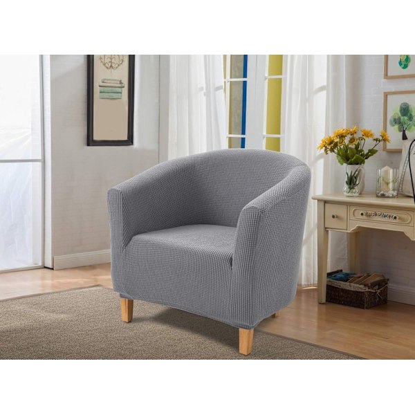 Chesterfield fåtöljöverdrag, jacquard stretch badkarsöverdrag - Perfet