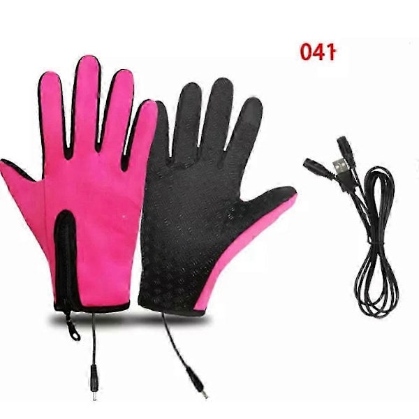 Miesten vedenpitävät hanskat, Ultimate Winter Heated Windproof Gloves - Perfet 041rose pink S