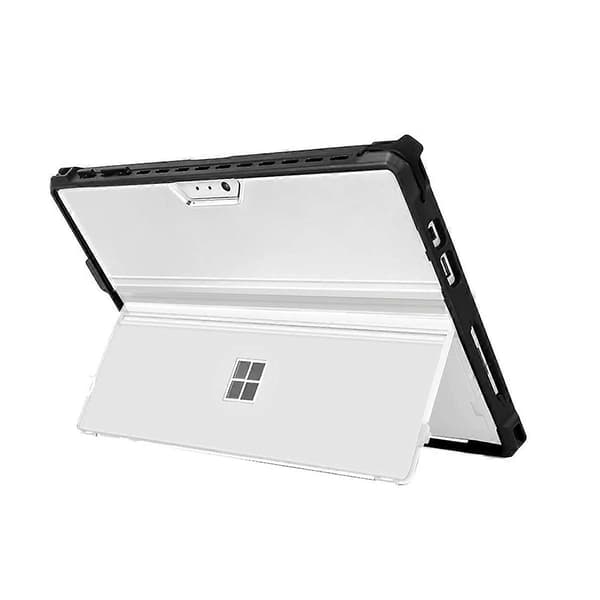 Tabletfodral Kompatibelt med Microsoft Surface Pro 7 Plus 6 5 Pro 4 LTE, Stöttåligt Folio Skyddande R-Perfet Transparent