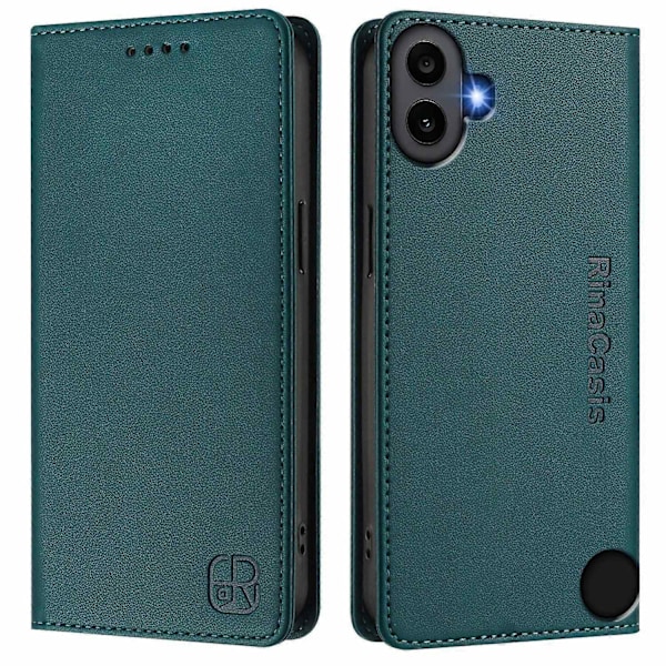 Magnetiskt Läderfodral Kompatibelt med Nothing CMF Phone 1-Perfet Dark Green Compatible with Nothing CMF Phone 1