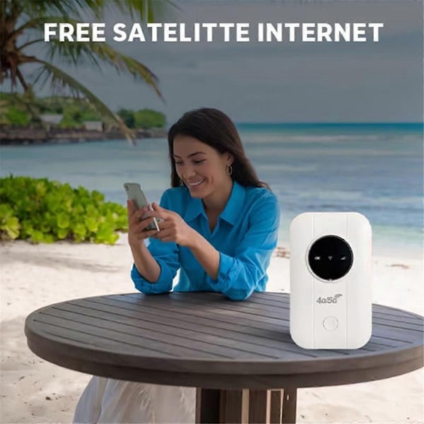 LTE 4G 5G Modem Router, 300 Mbps Hotspot Opptil 10 Enheter, SIM-kortspor - Perfekt