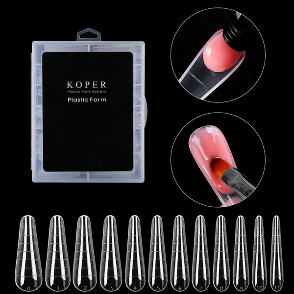 120st Dual System Nail Forms Poly UV Gel Finger Extension Arti onesize