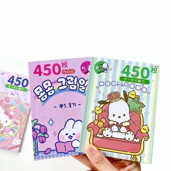 450 stk Cartoon e Stickers Skrivesaker Sanrio Stickers Kuromi - Perfet A7