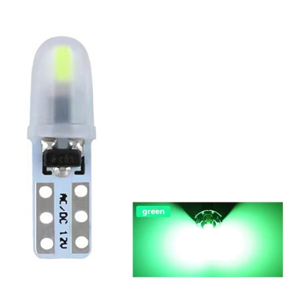 5st T5 Led bil interiörljus indikator instrumentbräda mätare - Perfet Green
