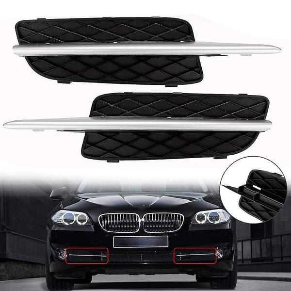Bil Frontfanger Nedre Grilldeksel & Krom Kompatibel med- X5 E70 X6 E71 2007-2010 51117159593/51117168923-Perfekt