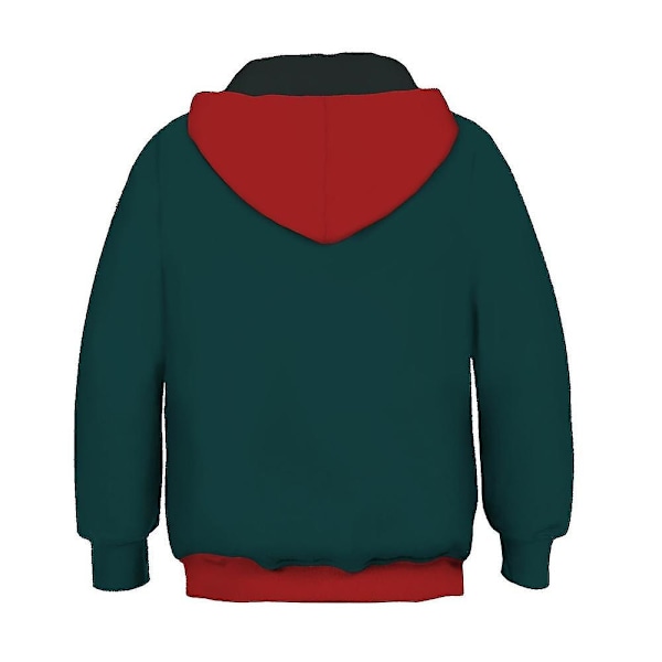 Børne Verse Miles Morales Cosplay Spider-Man Jakke Kappe Hoodie 4-13 år - Perfekt 6-7Years